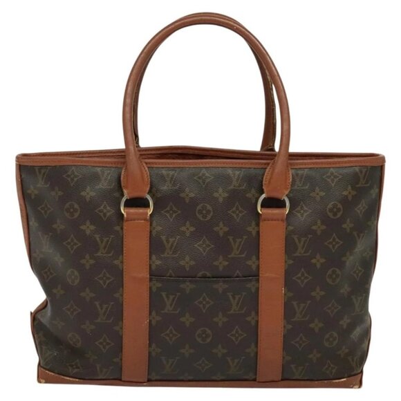 LOUIS VUITTON Monogram Sac Weekend PM Hand Bag M42425 LV Auth KD259 - Picture 3 of 16